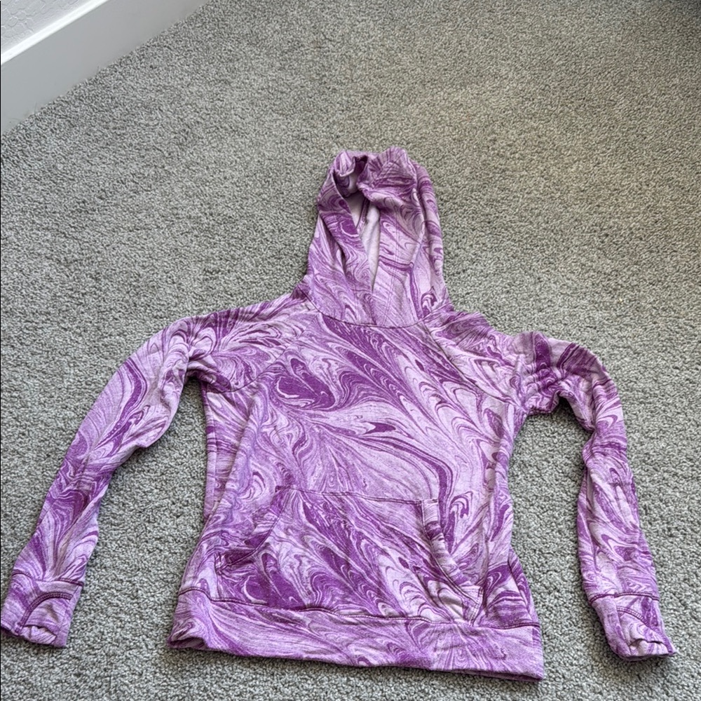 Athleta Purple Swirl Kids Hoodie